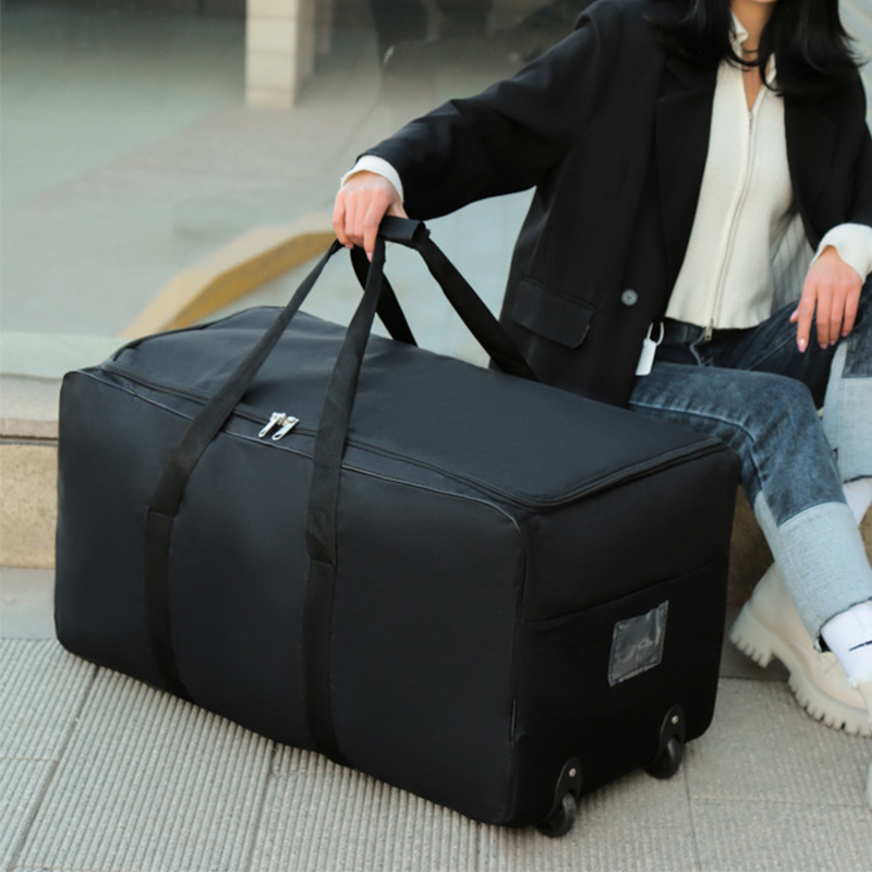 Foldable Rolling Luggage Bag - Büyük Kapasiteli Tekerlekli Arabası Çantaları Katlanabilir