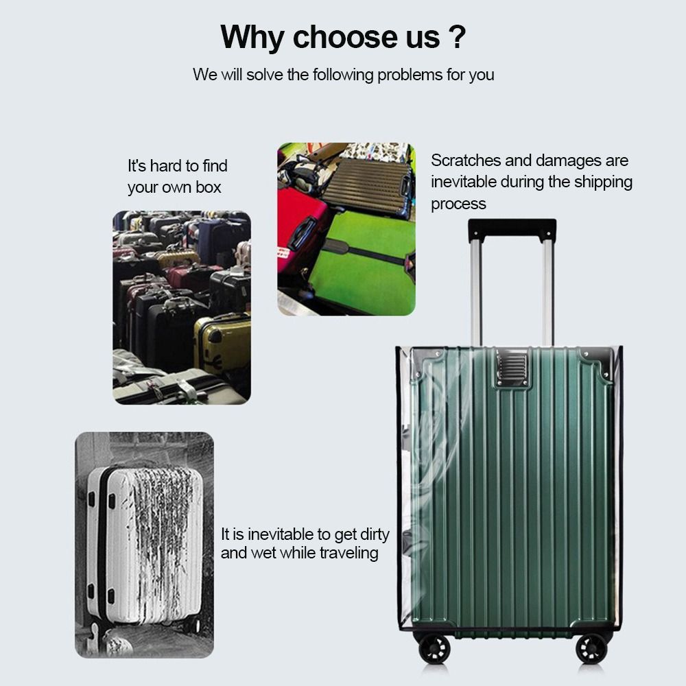 Dayanıklı Tam Şeffaf Bagaj Kor - Waterproof Suitcase Cover Protector incelemesi ve fiyatı