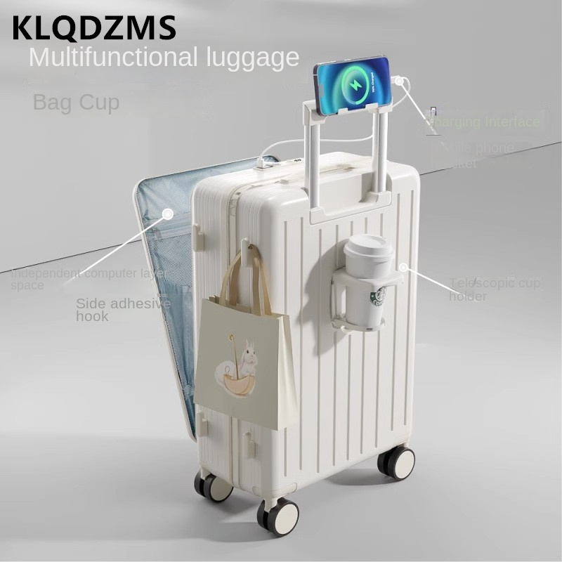 KLQDZMS Yüksek Kaliteli Bavul  - Front Opening Laptop Luggage 24 Inch incelemesi ve fiyatı