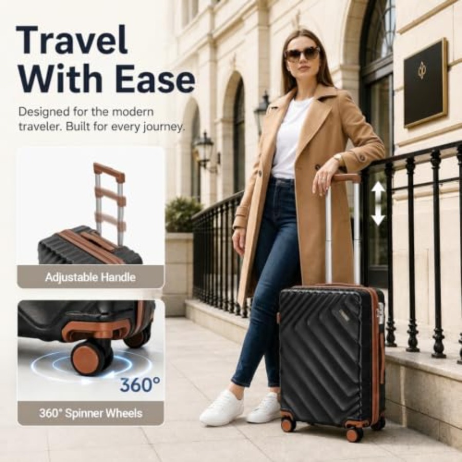 6 Parçalı Sert Kabuklu Genişle - Expandable Hard Shell Luggage Set incelemesi ve fiyatı
