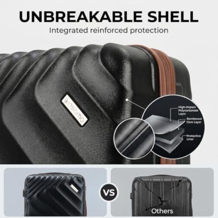 6 Parçalı Sert Kabuklu Genişle - Expandable Hard Shell Luggage Set incelemesi ve fiyatı