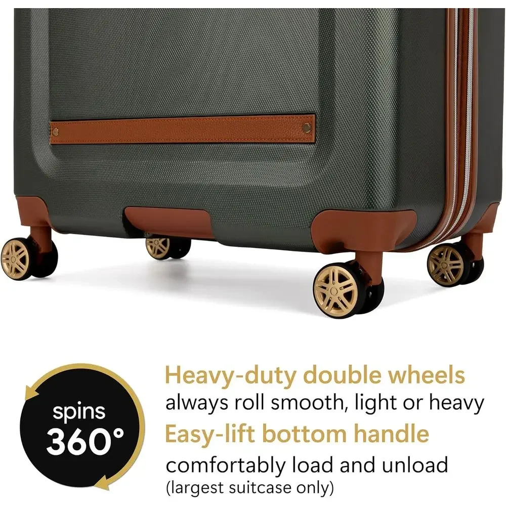 Vintage Seyahatler İçin 3 Parç - Expandable Hard Shell Luggage Set incelemesi ve fiyatı