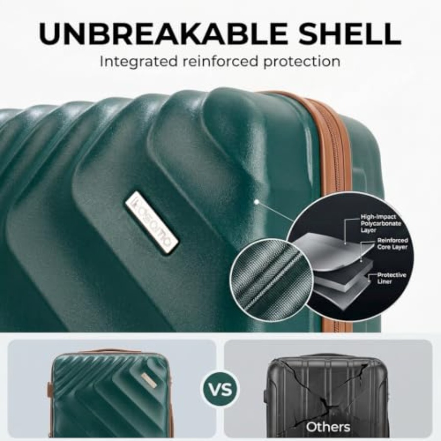 5 Parçalı Sert Kabuklu Genişle - Expandable Hard Shell Luggage Set incelemesi ve fiyatı