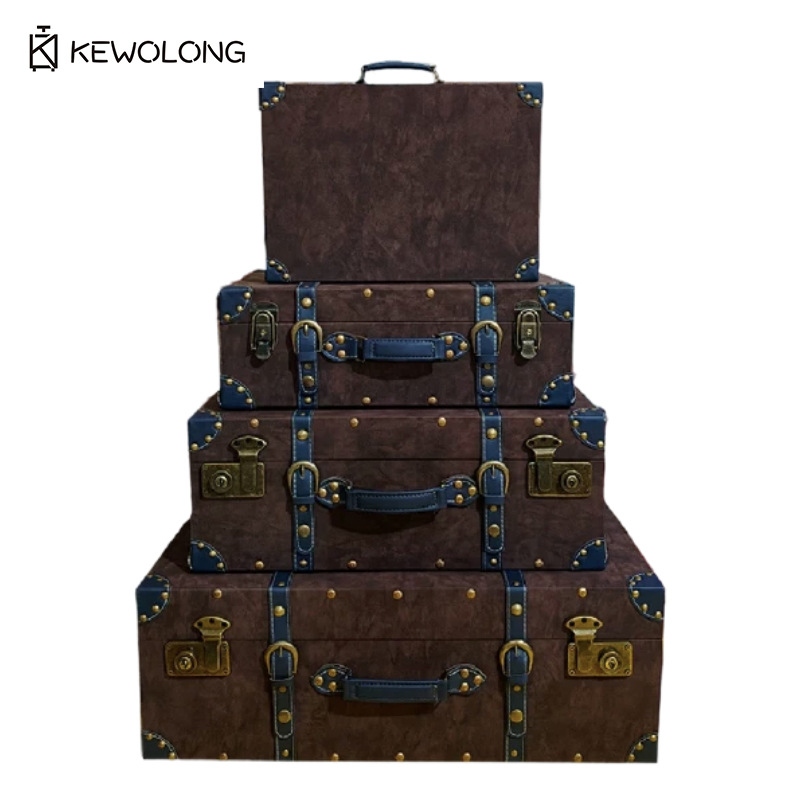 Vintage Deri Bavul Saklama Kut - Retro Vintage Trunk Suitcase incelemesi ve fiyatı