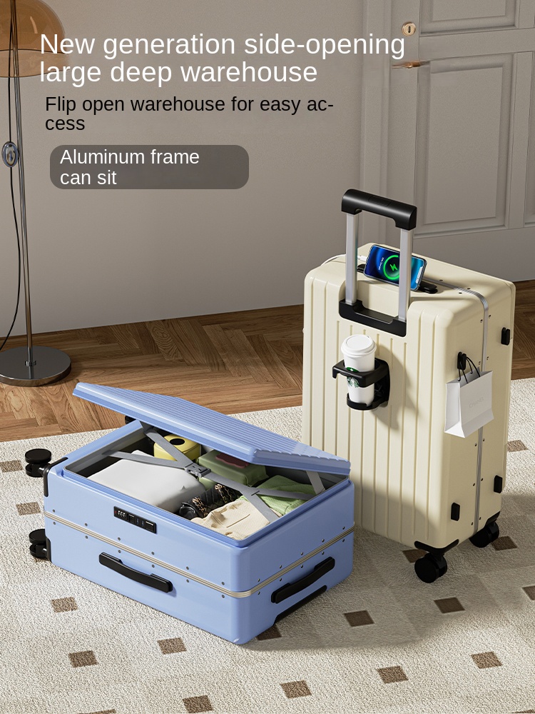 Yan Açılır Valiz 2025 Yeni Mod - Aluminum Frame Carry On Luggage incelemesi ve fiyatı